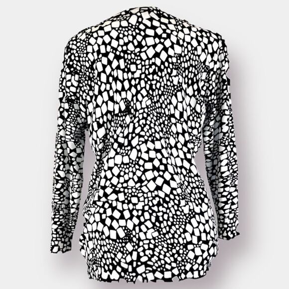 NWT Joseph A. Cardigan Size Small Black White - Picture 2 of 6